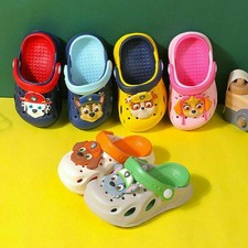 GIRLS BOYS SUMMER BEACH SHOES CLOGS MULES SANDALS SLIDERS KIDS CARTOON SLIPPERS Girls' Slippers & Sandals price