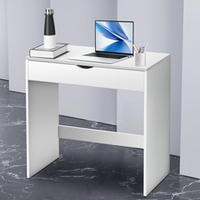 White Wooden Dressing Table Makeup Vanity Computer Desk Room Furniture 1 Drawer Dresser / Vanity Table price
