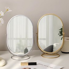 Table Mirror Metal Frame Swivel Tabletop Display with Stand For Vanity Dresser Dresser / Vanity Table price