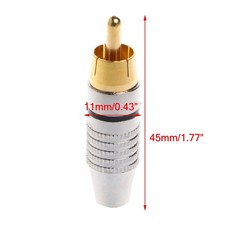 Coaxial Cable Adapter for Video Systems RCA Male Plug RCA Connectors Video Systems Converter & Adapter price