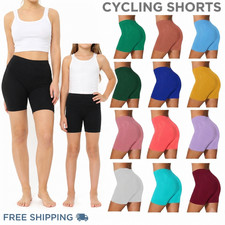 LADIES WOMEN'S CYCLING SHORTS DANCING BIKER LEGGINGS ACTIVE CASUAL SUMMER 4-26 Women's Shorts price