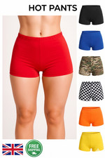 Women's Girls Plain Ladies Stretch Lycra Hot Pants Dance Gym Club Party Shorts Women's Shorts price