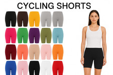 LADIES WOMEN'S CYCLING SHORTS DANCING BIKER LEGGINGS ACTIVE CASUAL SUMMER 4-26 Women's Shorts price