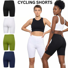 Cycling Shorts 1/2 Length Above Knee Biker Cotton Women's ladies Girls Leggings Women's Shorts price