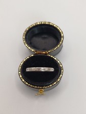 Stunning Platinum Baguette Diamond Half Eternity Ring (Pre Owned) Diamond Eternity Ring price