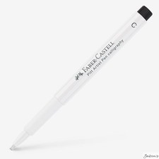 Faber-Castell Pitt Artist Pen Calligraphy India Ink White Chisel Tip Writing Chisel Tip (Calligraphy) Pen price
