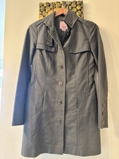 Ted Baker Women's CottonTrench Coat Size 2 Grey Long Sleeve Women's Trench Coat price