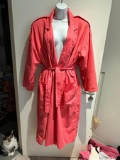 Women's Coral Pink Trench Coat with Belt Women's Trench Coat price