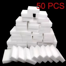 100 x Magic Cleaning Sponge Eraser Stain Remover Melamine Foam UK FREE POSTAGE! Eraser price
