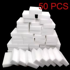 100 x Magic Cleaning Sponge Eraser Stain Remover Melamine Foam UK FREE POSTAGE! Eraser price