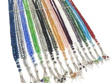 Supreme Quality Beautiful Crystal 101 Prayer Beads -Tasbeeh Tasbi (30cm) Prayer Beads price