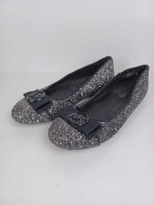 Michael Kors Girls Ballet Flat Party Shoes UK 1.5 EU 33 Black Silver Glitter Girls' Ballet Flats price