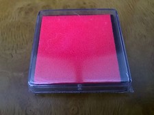 PINK INK PAD (BRAND NEW SEALED) RUBBER STAMP FINGERPRINT 35mm x 35mm Stamp & Ink Pad price