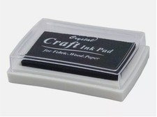 Black Ink Pad Inkpad Rubber Stamp Finger Print Craft Non-Toxic Stamp & Ink Pad price