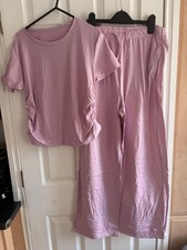 women’s pink 2 piece lounge wear set brand new size large 14 Women's Tracksuit price