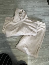 Women’s Light Brown Hoodie&joggers Tracksuit Set. F&f. Size Medium Women's Tracksuit price