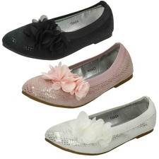 Girls Spot On Flat Slip On Ballerina Shoes - H2R427 Girls' Casual Shoes price