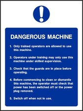 Dangerous Machine Sign Machinery Kitchen Catering Guard Equipment [V2-FOOD018) Industrial Kitchen Equipment price