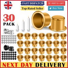 30 PACK Mini Metal Candle Holders, Creative Candle Cups Holders, Silver, Gold Candle Holder price