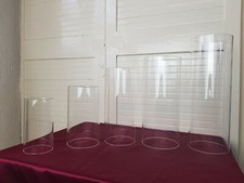 Glass Open Ended Hollow Candle Holder Cover Cylinder Hurricane Pillar Candle Holder price