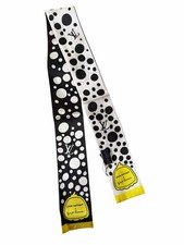 Lv White + black “infinity dots bandeau” rectangle Silk Scarf Bag Charm Headscarf price