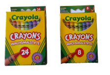 Crayola Wax Colouring Crayons 8pk/24pk Assorted Colours Wax Crayons price
