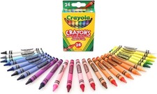 CRAYOLA Crayons, Bright Strong Colours, Multi, 24 Count (Pack of 1) Wax Crayons price