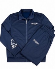 Kappa Tracksuit Mens XL Navy Full Zip Track Jacket Joggers Football Casual TS Men's Tracksuit price