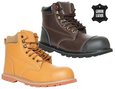 Mens Steel Toe Cap Ankle Safety Work Boots Hiking Lace Up Shoes UK Size 7-12 Men's Boots price