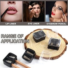 3PK Make Up Sharpener Duo Double Cosmetic Pencil Eyeliner Lip Eye Liner Eyebrow Pencil Sharpener price