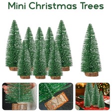Miniature Christmas Trees 4pcs 8pcs Tabletop Xmas Table Ornament Holiday Decor Christmas Tree price