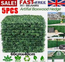 5PCS Artificial Plant Wall Mat Fence Greenery Panel Decor Foliage Hedge Grass Multi-piece / Forex Wall Art price