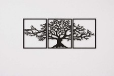 Tree of Life Wall Art 3 Piece Panel Set Modern Plastic Wall Home Decor Multi-piece / Forex Wall Art price