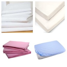 2 x Cot Fitted Sheets 120x60 cm | 100% Cotton-Jersey Fitted High Quality Sheets Cot price