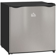 HOMCOM 46L Counter Top Fridge with Chiller Box Mini Fridge for Bedrooms Silver Refrigerators price