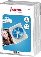 Hama CD/DVD Cases | 5 Pieces Per Pack | Booklet Holder Inside | Clear CD / DVD Accessories price
