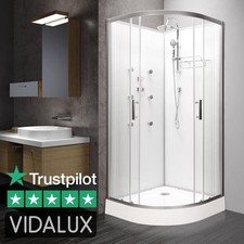 Vidalux 800 x 800 Shower Cabin White SS78 Fast build Enclosure No Leaks Shower Cabin price
