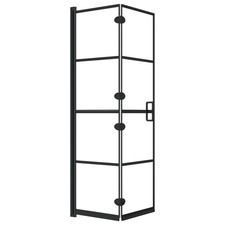 Folding Shower Enclosure ESG Black Bathroom Shower Cabin Multi Sizes vidaXL Shower Cabin price