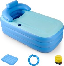 Portable Bathtub Adult Inflatable Folding Ice Bath Collapsible Travel Spa Tub Bathtubs price