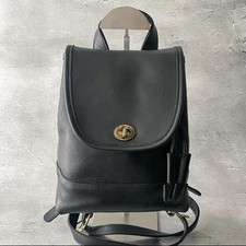 Authentic Coach Leather Backpack Black Women’s Turn Lock Bag Women's Backpack price