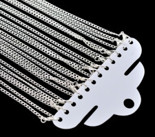 ❤SILVER Plated NECKLACES x12 Twisted Curb Chain 16"18"20"24" Wholesale Jewellery Silver Necklace price