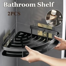 2 Tier No Drilling Bathroom Wall Corner Shelf Rack Shower Caddy Storage Organize Bathroom Shelf price