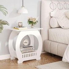 Bedside Table White Drawer Cabinet Small Side End Table Nightstand Storage Shelf Nightstand price