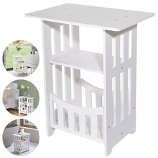 Bedside Table White Drawer Cabinet Side End Table Nightstand Storage Shelf New Nightstand price