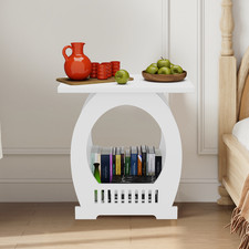 Bedside Table White Cabinet Side End Coffee Tea Table Nightstand Storage Shelf Nightstand price