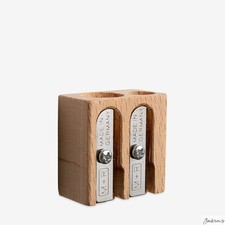 M+R Wooden Double Hole Pencil Sharpener Beech For Colour And Graphite Pencils Wooden Pencil price