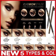 EYEBROW MAKE UP STYLIST Wooden Pencil With Brush Brown Black Gray Light Brown UK Wooden Pencil price