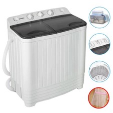 8.5kg Twin Tub Portable Washing Machine Compact Mini Laundry Washer Spin Dryer Washing Machines price
