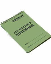 NEW KombatUK A6 All Weather Military Army Waterproof Notebook Notepad 50 Page Notebook & Notepad price