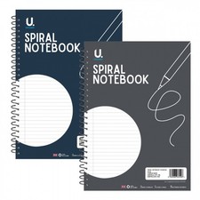 A4 Spiral Notepad - Single Assorted Lined Paper Pages Notebook School Journal Notebook & Notepad price